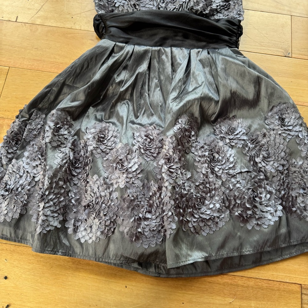 B Darlin Black and Gray Dress - Picture 2 of 10
